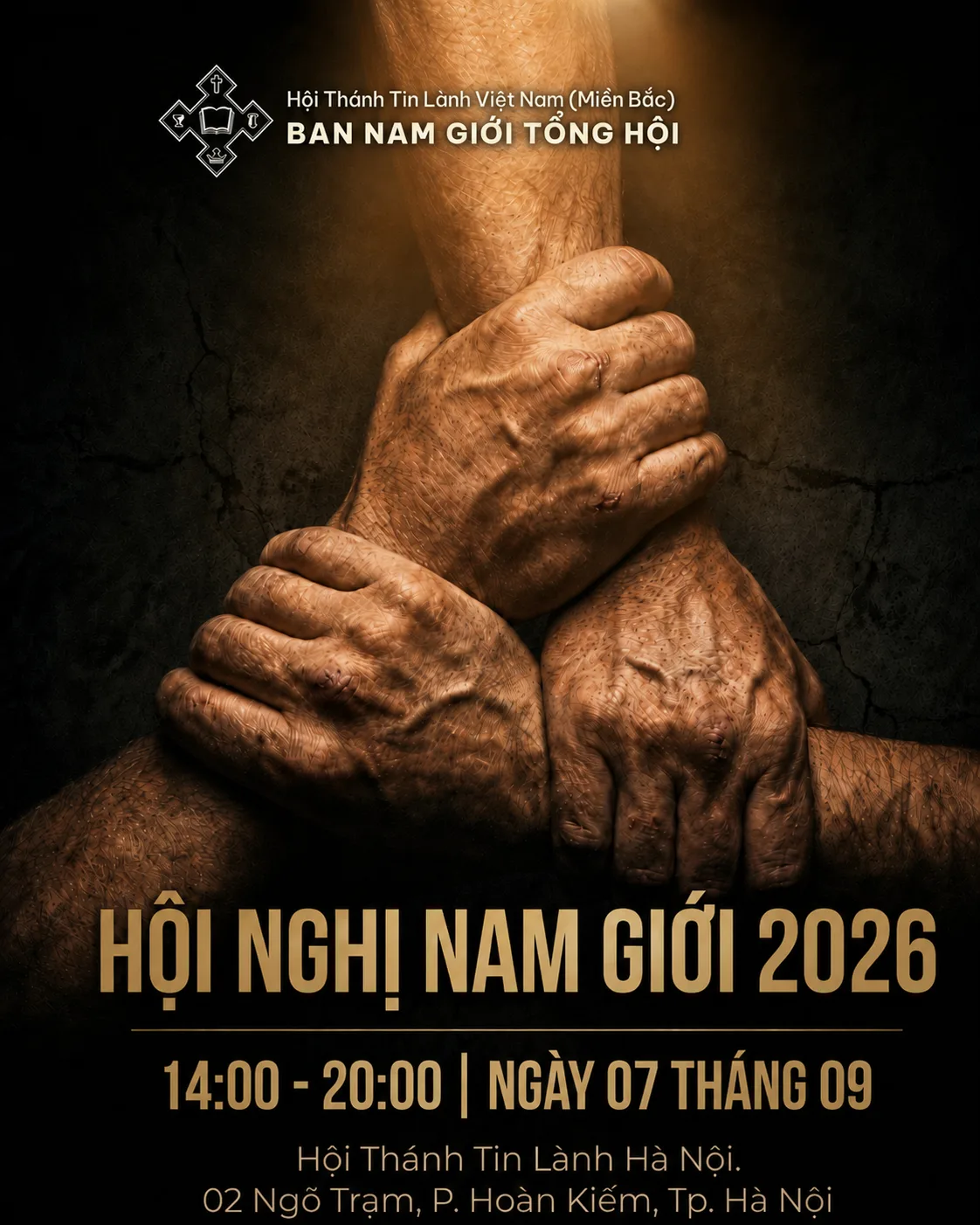 Poster Hội nghị Nam giới 2026